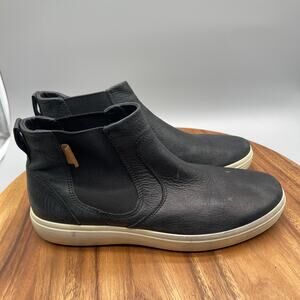 Ecco Soft 7 Chelsea Boots Mens Size 9 / 43 Black Leather Comfort Walking Sneaker